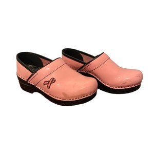 Dansko Pink Breast Cancer Awareness clogs size 36